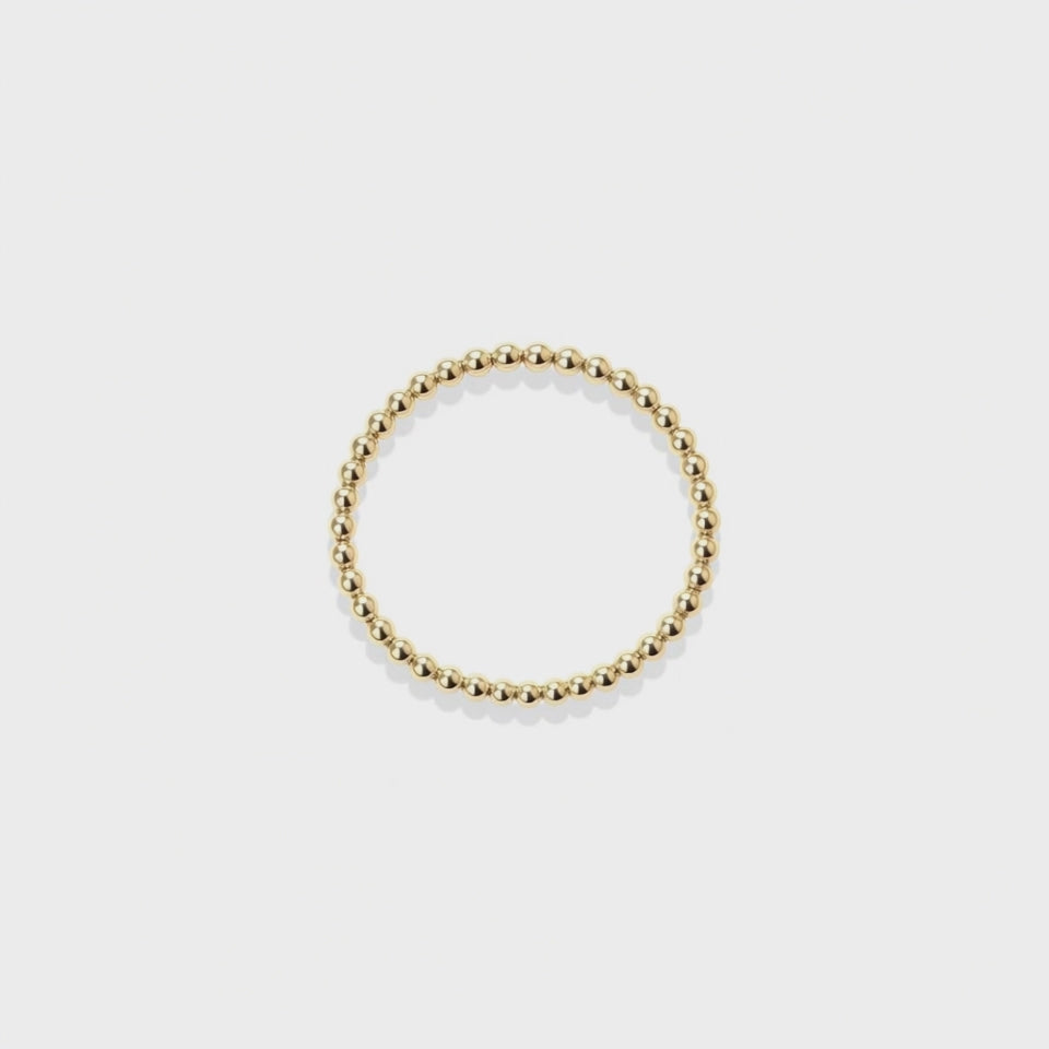 Classic 2MM | Beaded Stretchy Ring