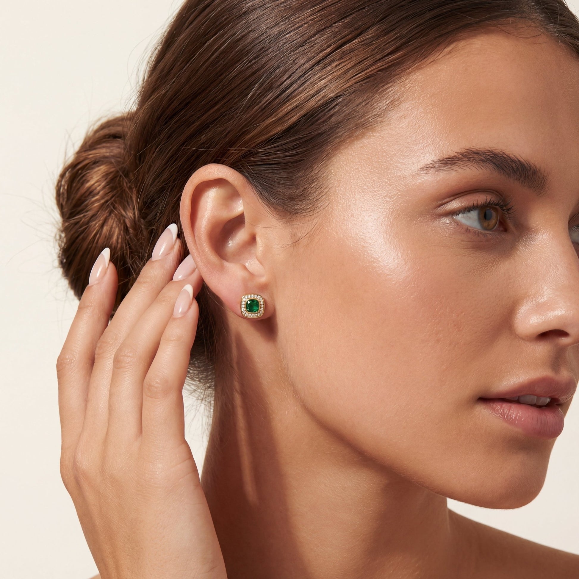 Princess | Pave Stud Earrings - Bara Boheme