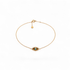 Protection | Solid Gold Evil Eye Bracelet - Bara Boheme