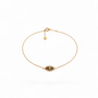 Protection | Solid Gold Evil Eye Bracelet - Bara Boheme