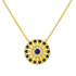 Ra | Pave Evil Eye Necklace - Bara Boheme