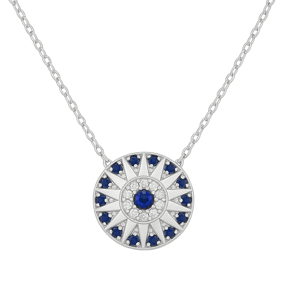 Ra | Pave Evil Eye Necklace - Bara Boheme