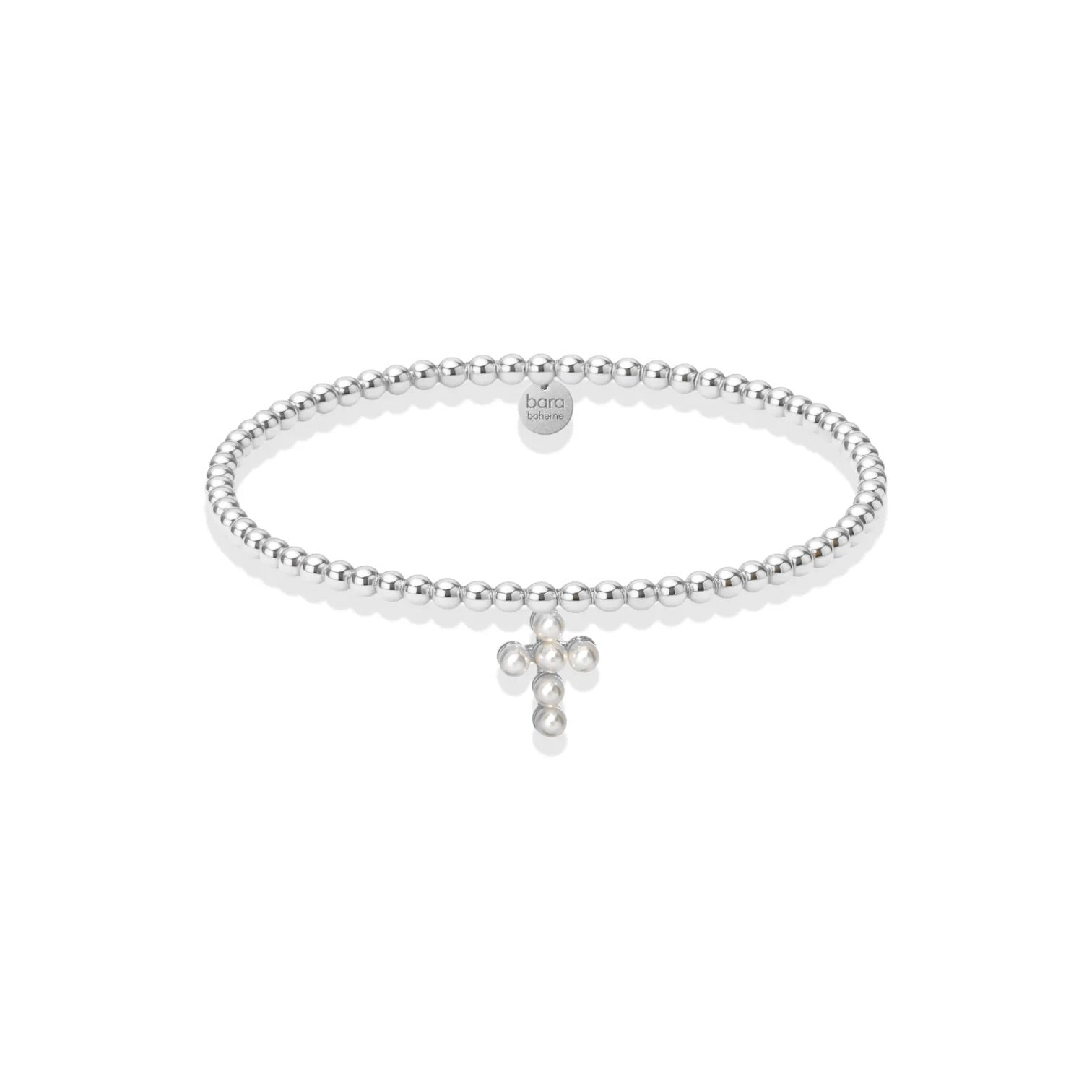 Rachel Cross Beaded Charm Bracelet - Bara Boheme