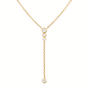 Rain | Pave Y Lariat Necklace - Bara Boheme