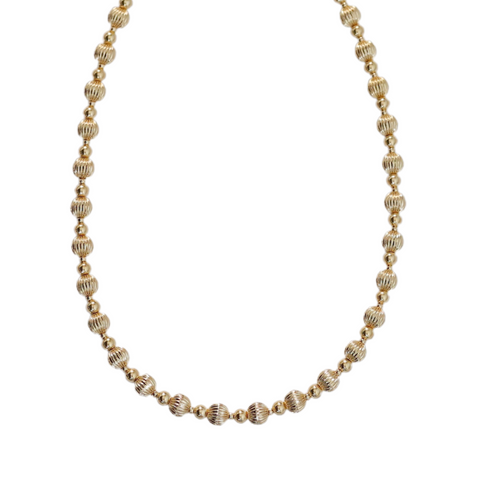 "ROSE" 14k gold-filled beaded Choker/Necklace