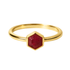Ruby | SPS Hexagon Ring - Bara Boheme