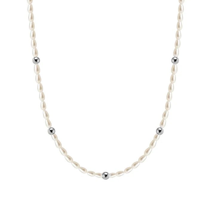 Sara | Gold Filled Beaded Necklace with Pearls - Bara Boheme