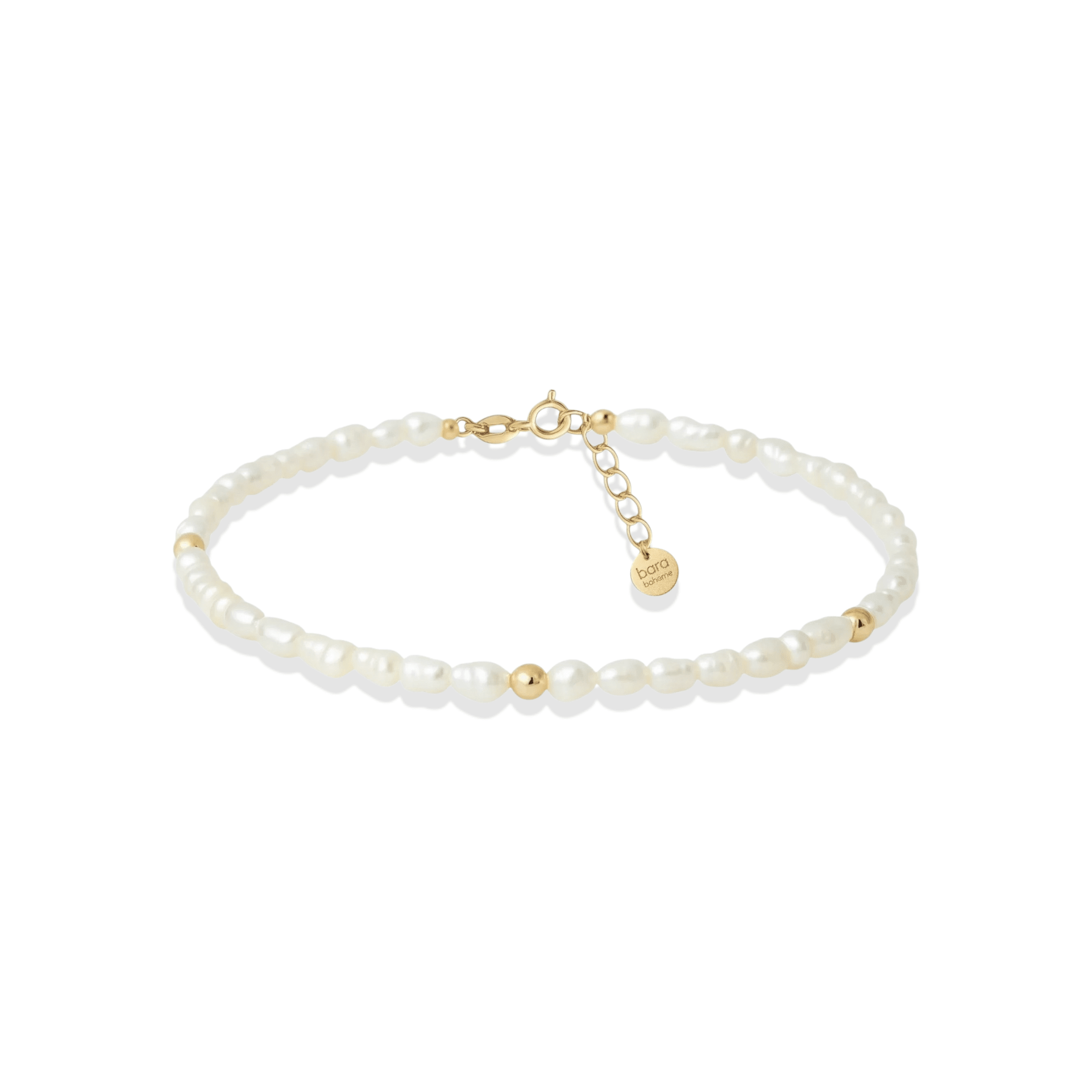 Sara Pearl Beaded Anklet - Bara Boheme