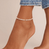 Sara Pearl Beaded Anklet - Bara Boheme