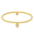 SF Giants Charm | Gold Filled Beaded Bracelet - Bara Boheme
