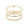 Sicily Beaded Bracelet Trio Stack - Bara Boheme