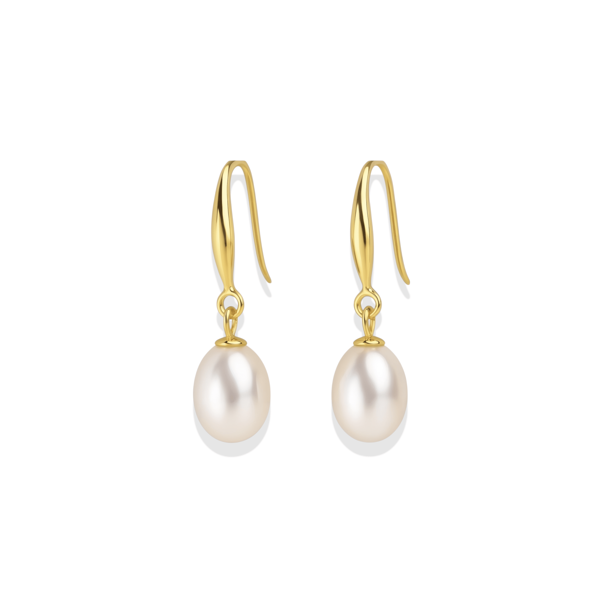 Sienna | Gold Pearl Earrings - Bara Boheme
