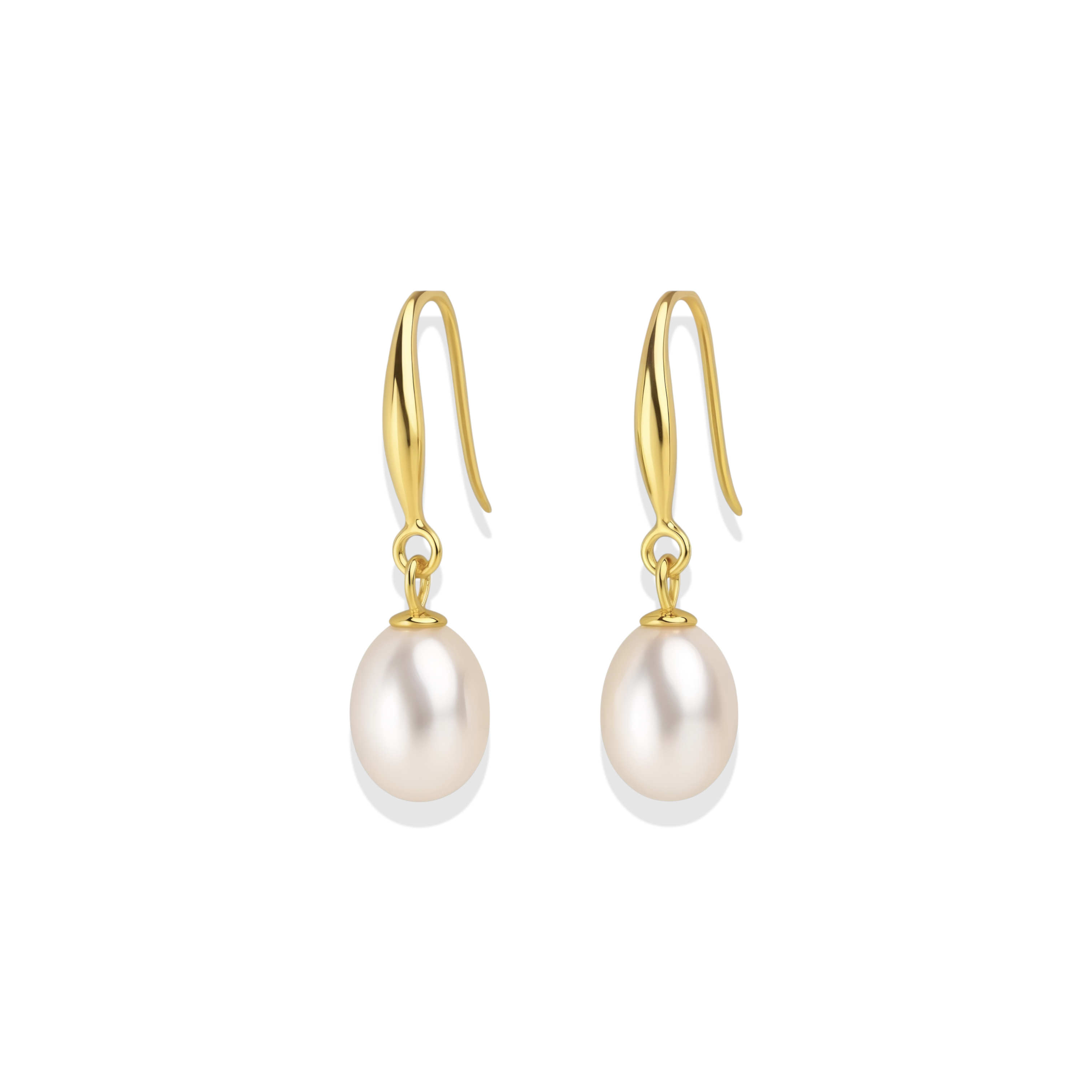 Sienna | Gold Pearl Earrings
