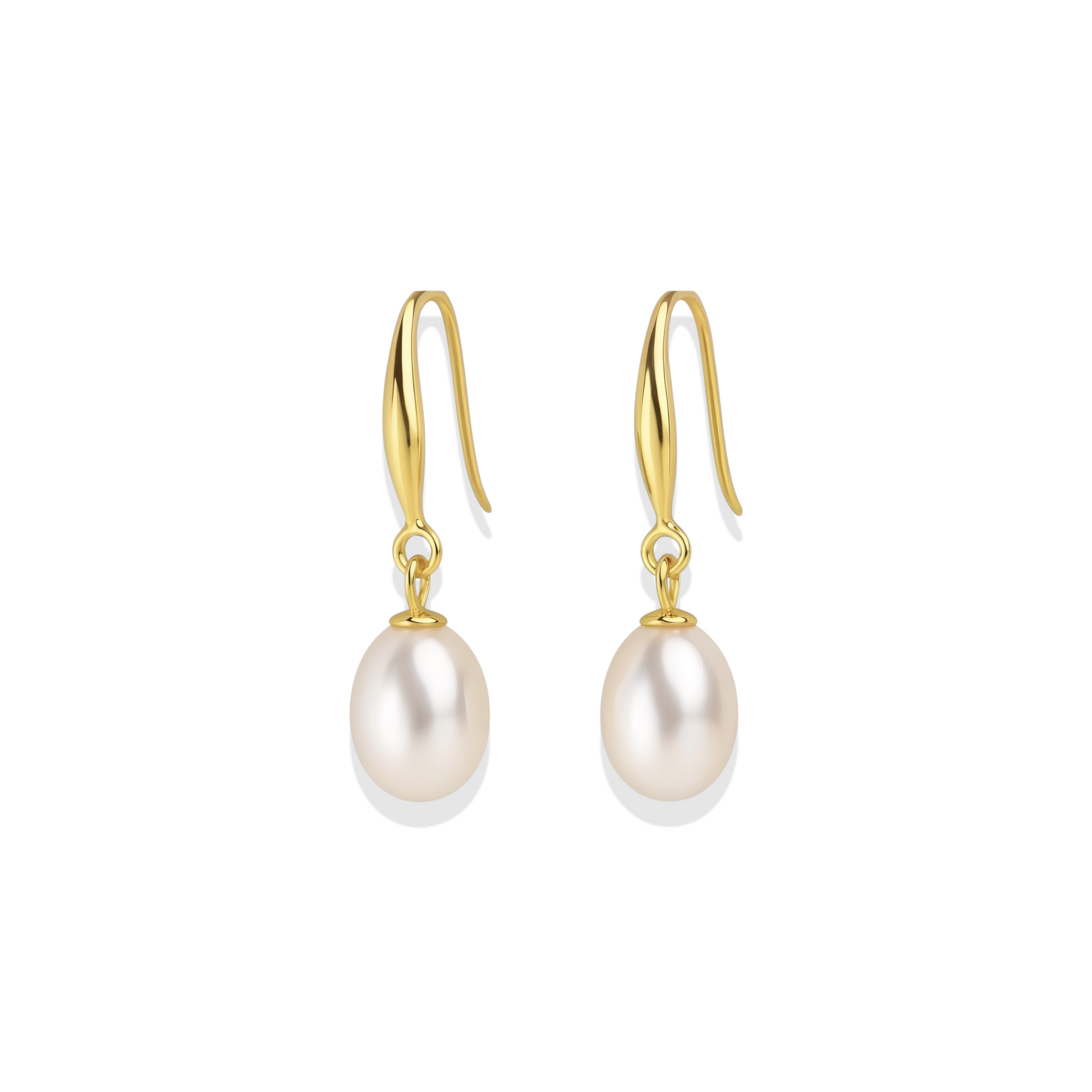 Sienna | Gold Pearl Earrings