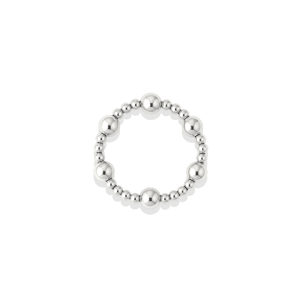 Signature Angelina Beaded Stretchy Ring - Bara Boheme