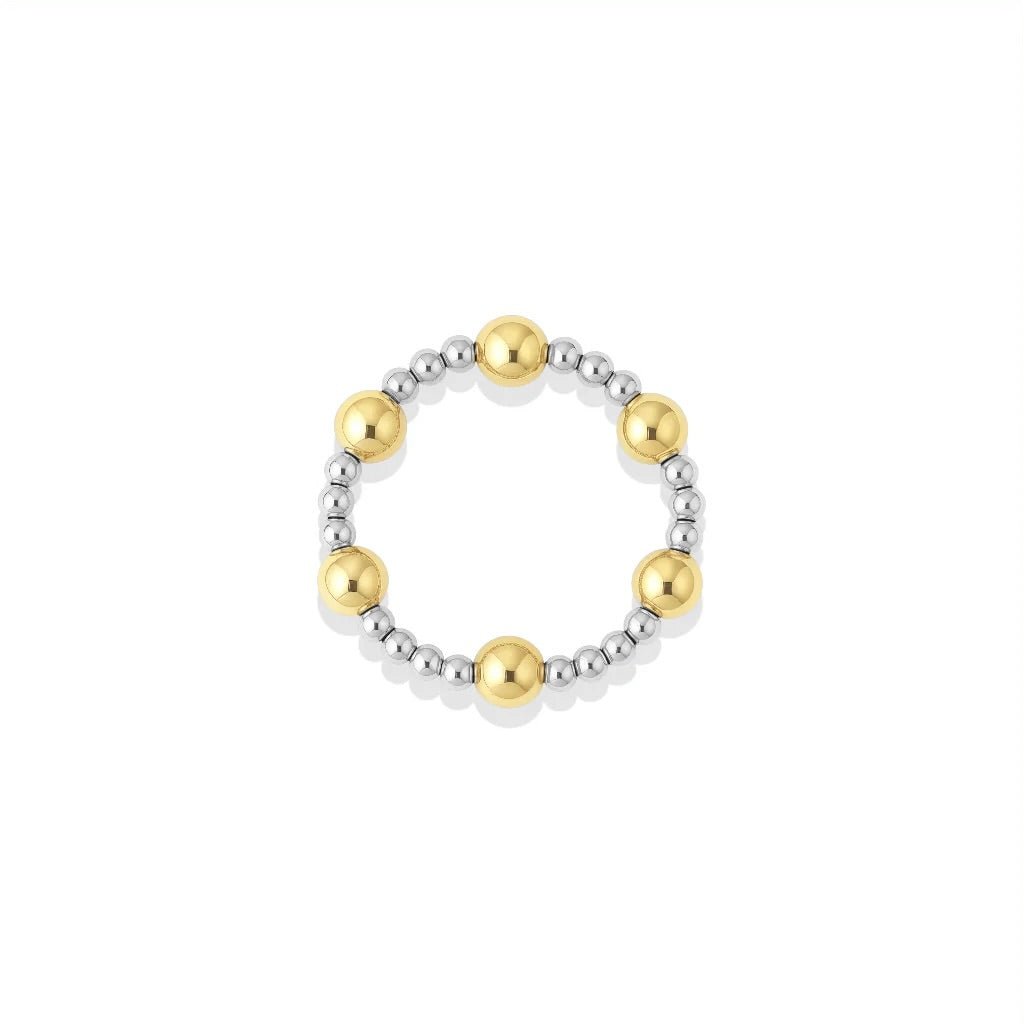 Signature Angelina Beaded Stretchy Ring - Bara Boheme
