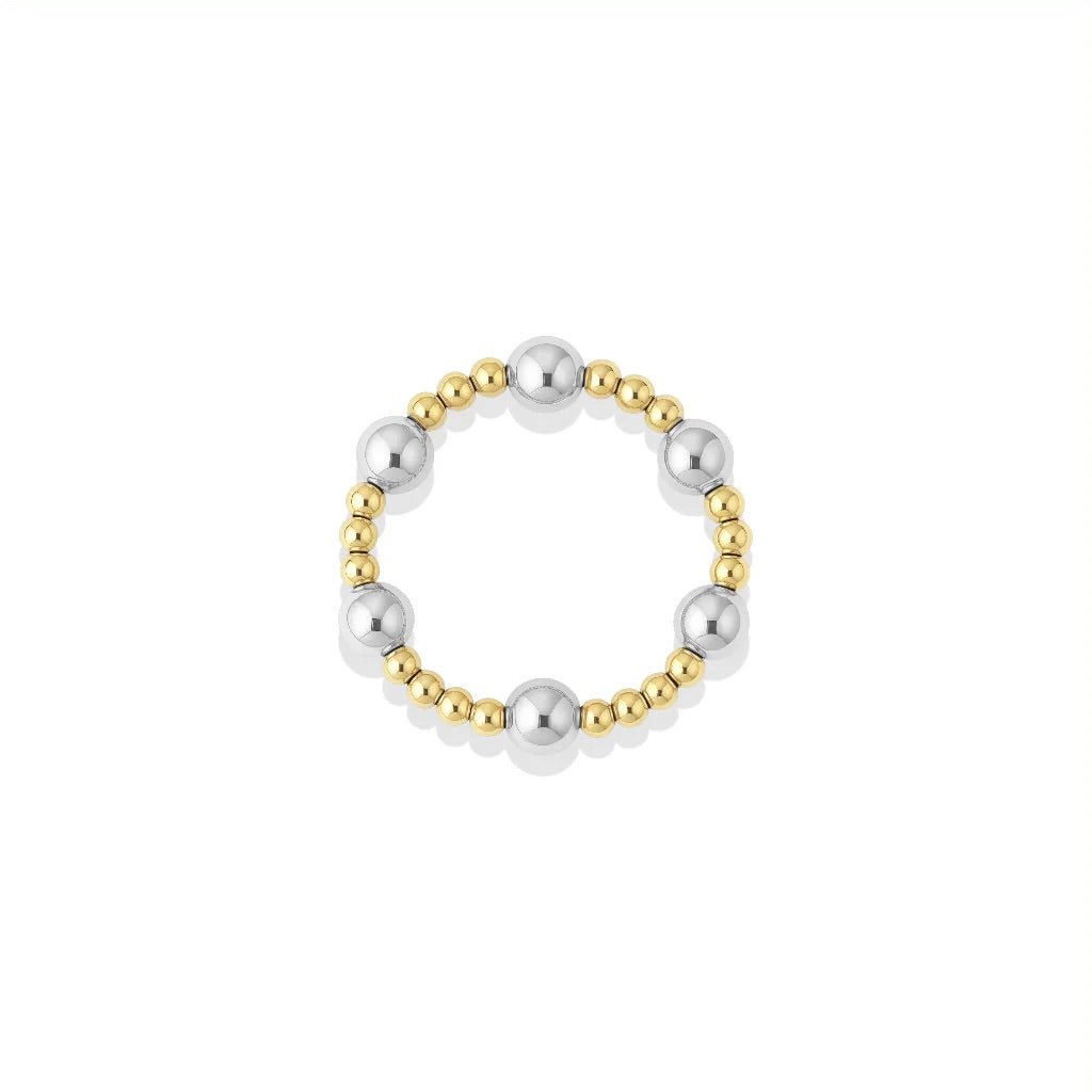 Signature Angelina Beaded Stretchy Ring - Bara Boheme
