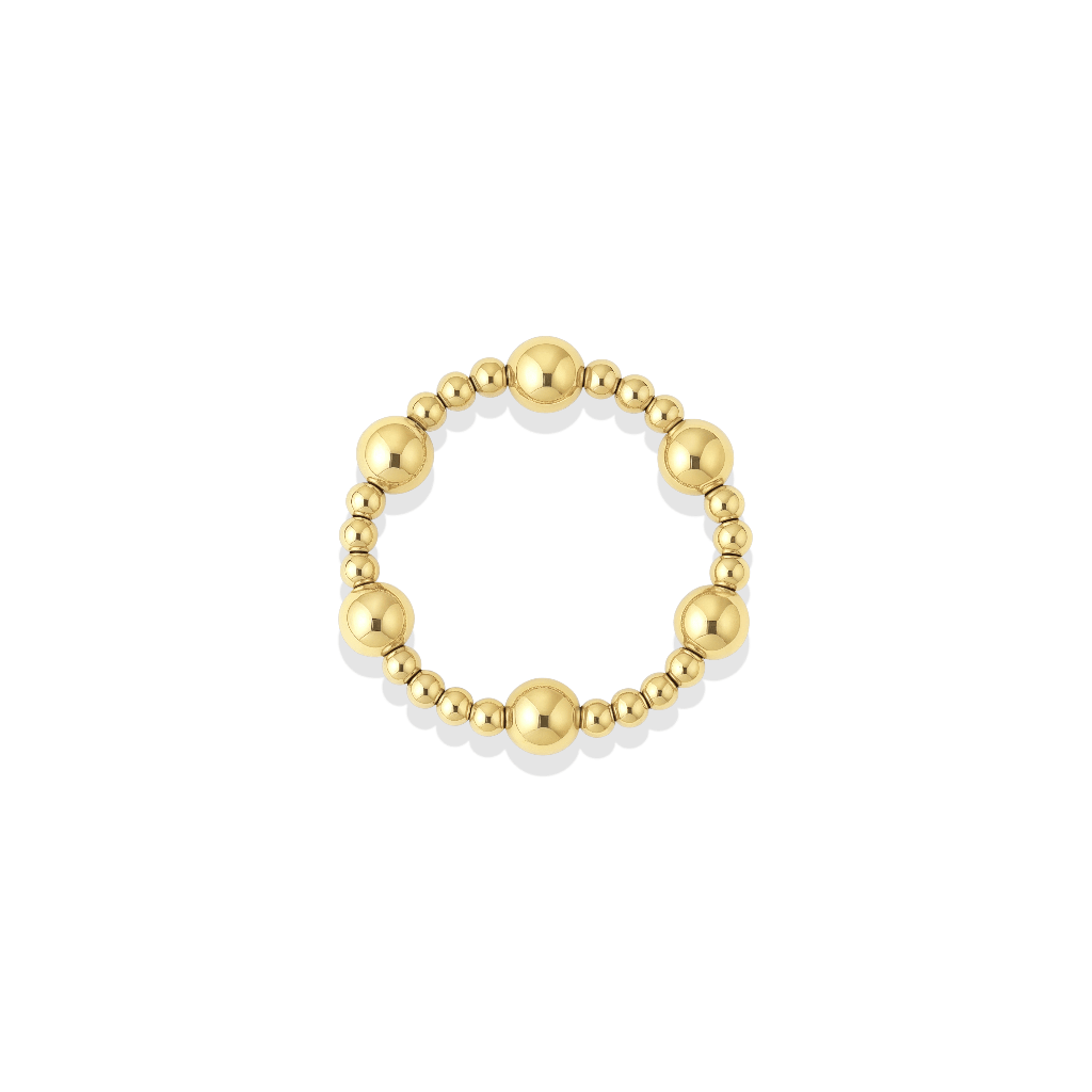 Signature Angelina Beaded Stretchy Ring - Bara Boheme
