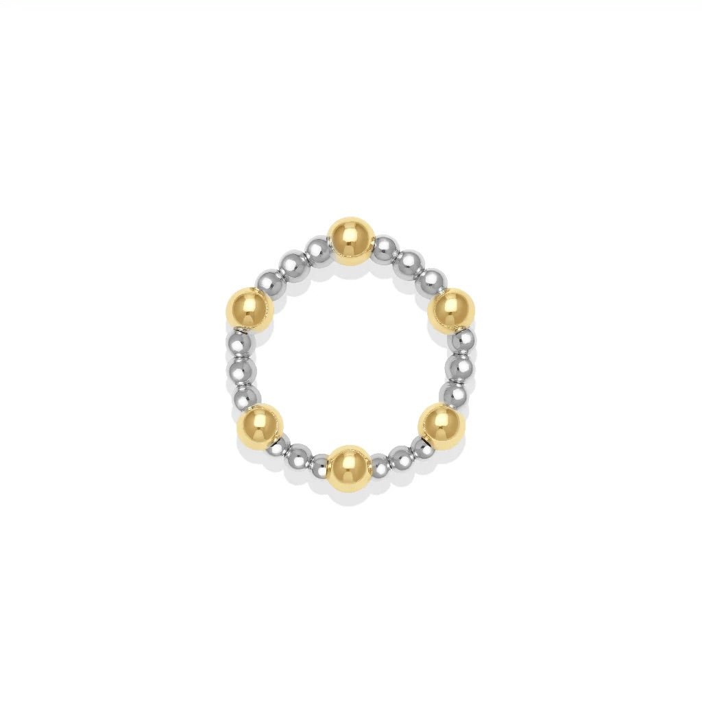 Signature Jasmine Beaded Stretchy Ring - Bara Boheme
