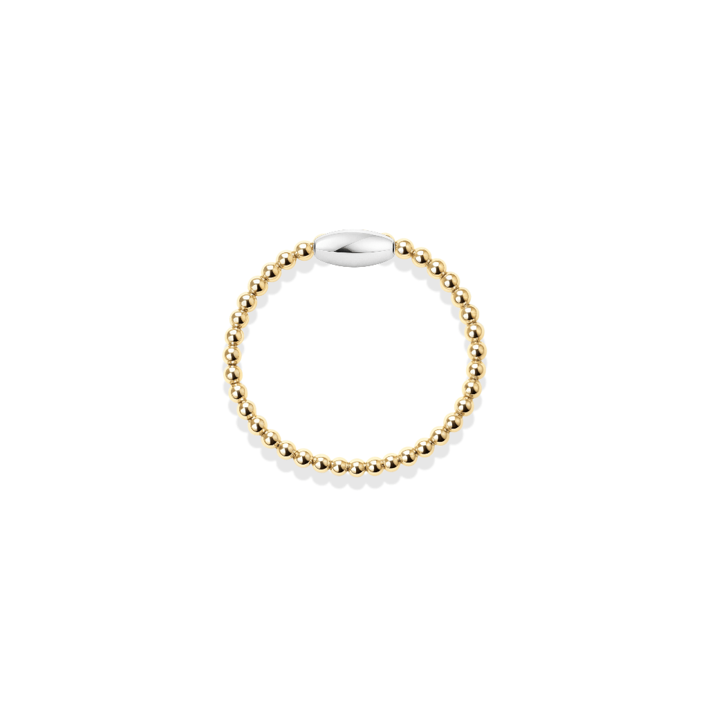 Signature Kelli Beaded Stretchy Ring - Bara Boheme
