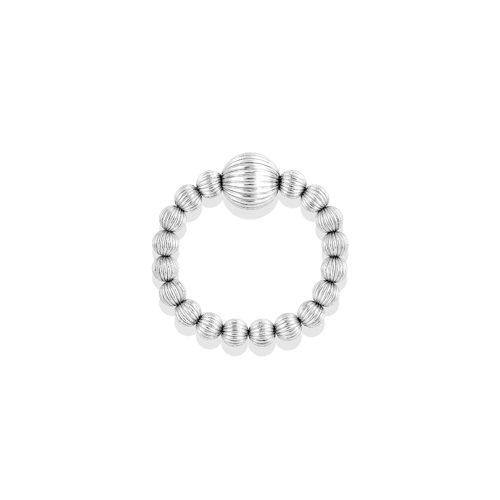 Signature Milan Beaded Stretchy Ring - Bara Boheme