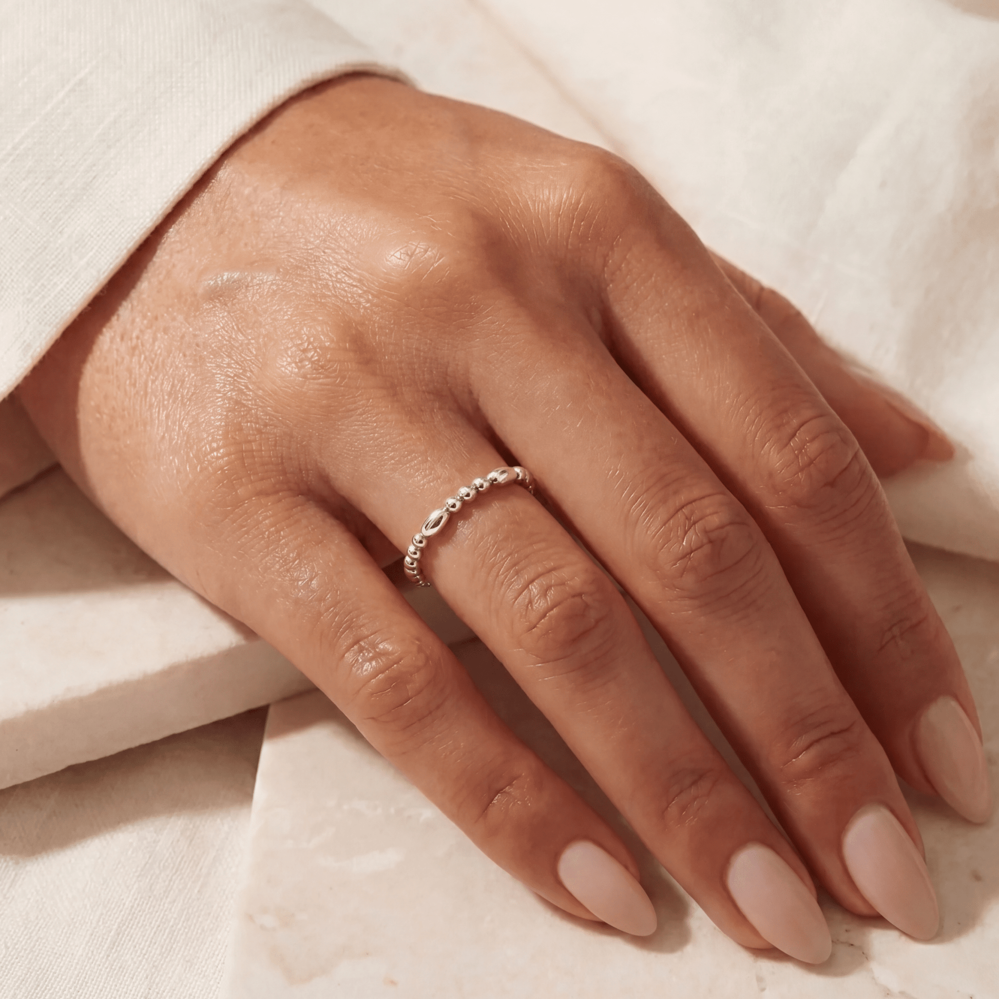 Signature Myli Beaded Stretchy Ring - Bara Boheme