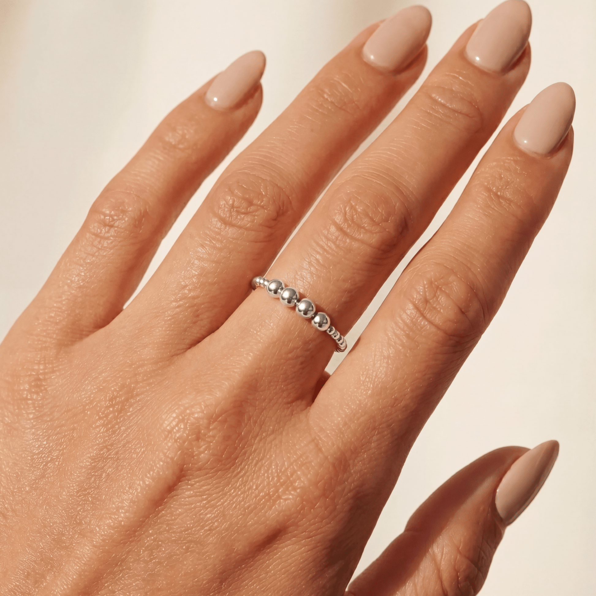 Signature Robyn Beaded Stretchy Ring - Bara Boheme