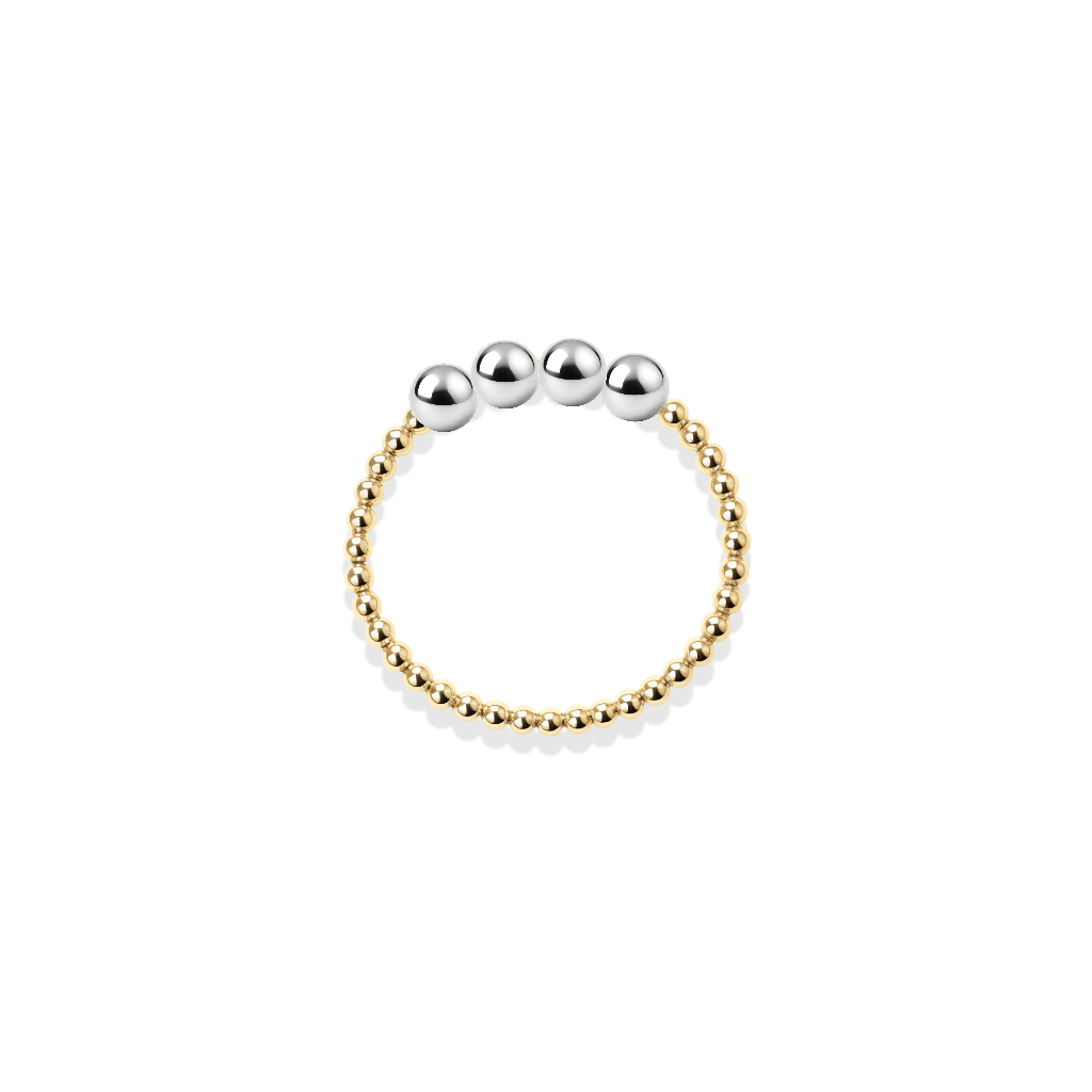 Signature Robyn Beaded Stretchy Ring - Bara Boheme