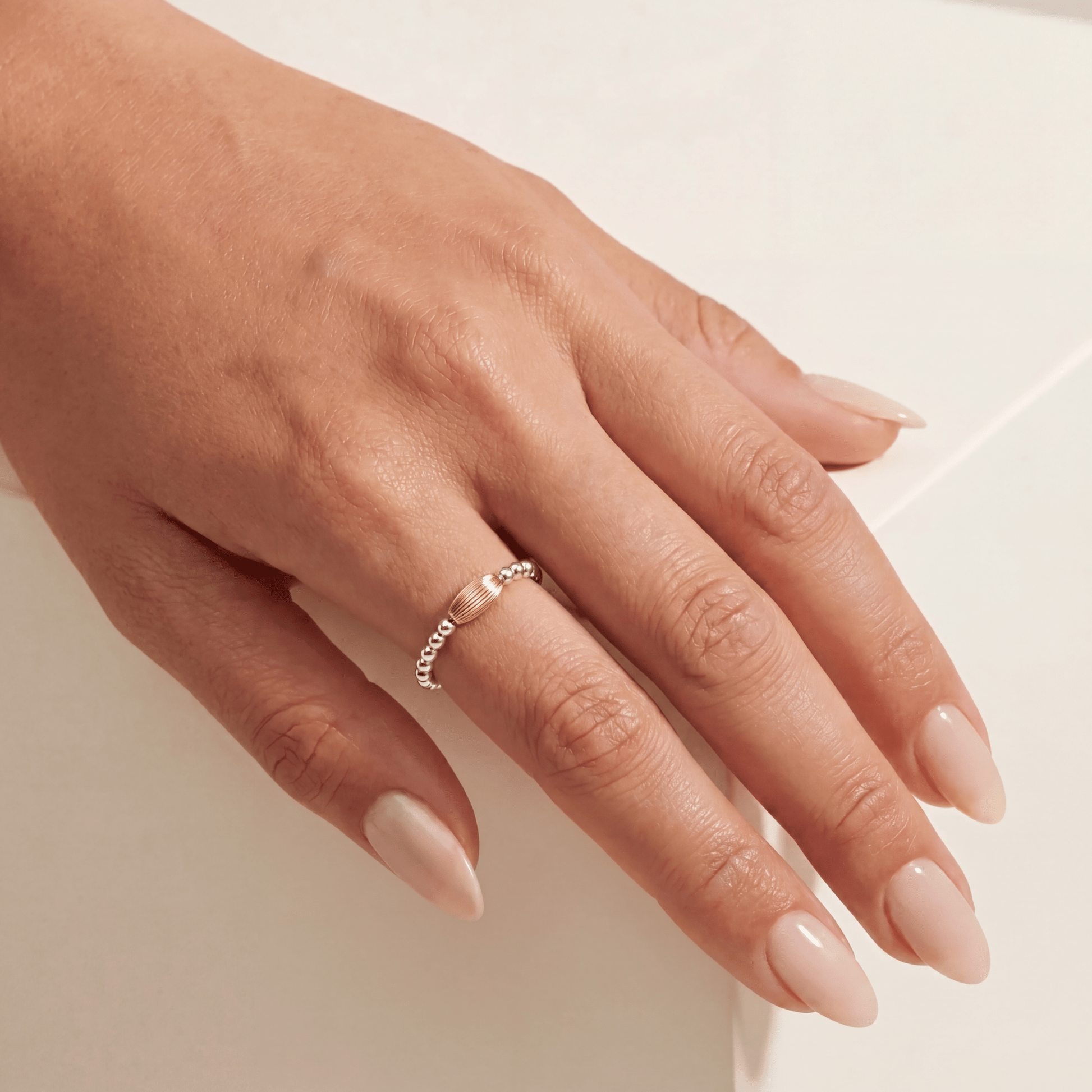 Signature Ruti Beaded Stretchy Ring - Bara Boheme