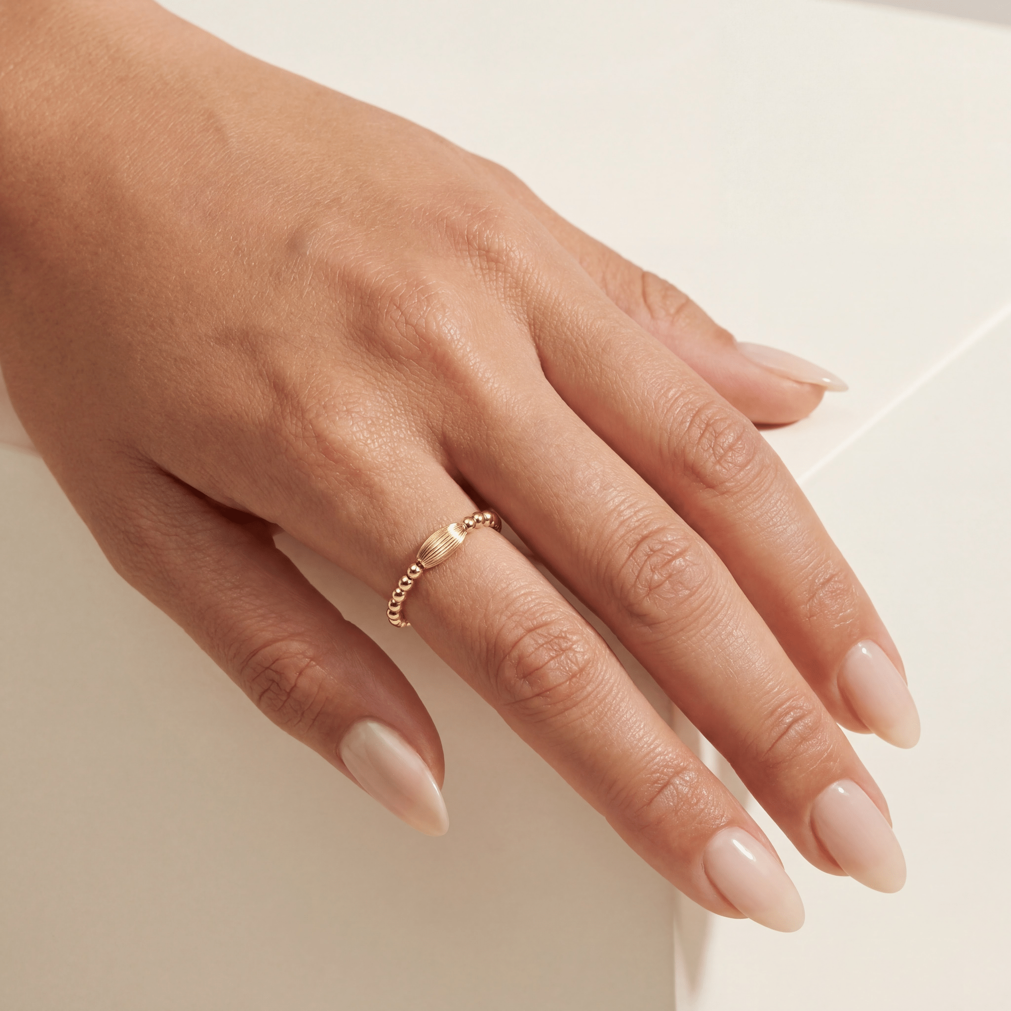 Signature Ruti Beaded Stretchy Ring - Bara Boheme