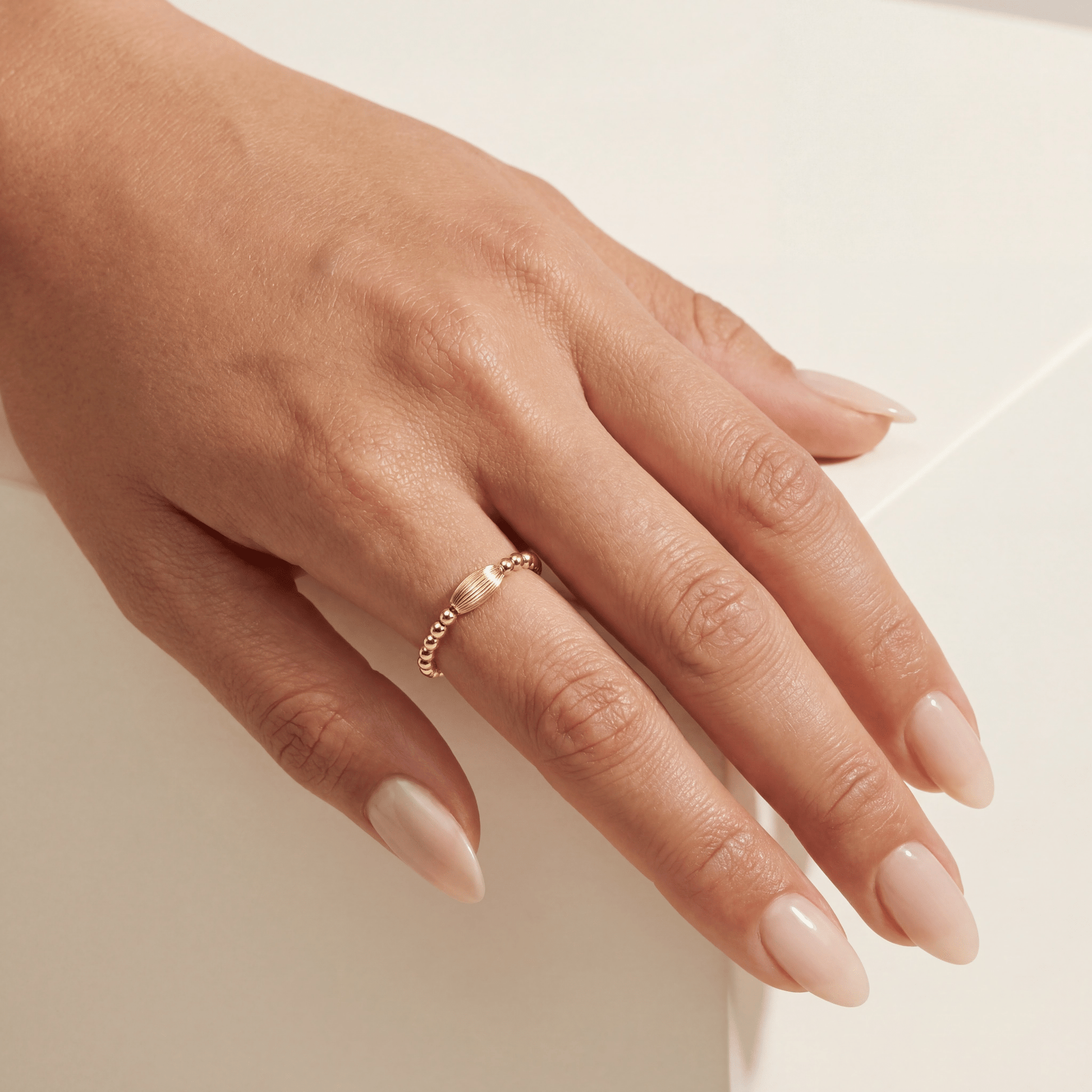 Signature Ruti Beaded Stretchy Ring - Bara Boheme