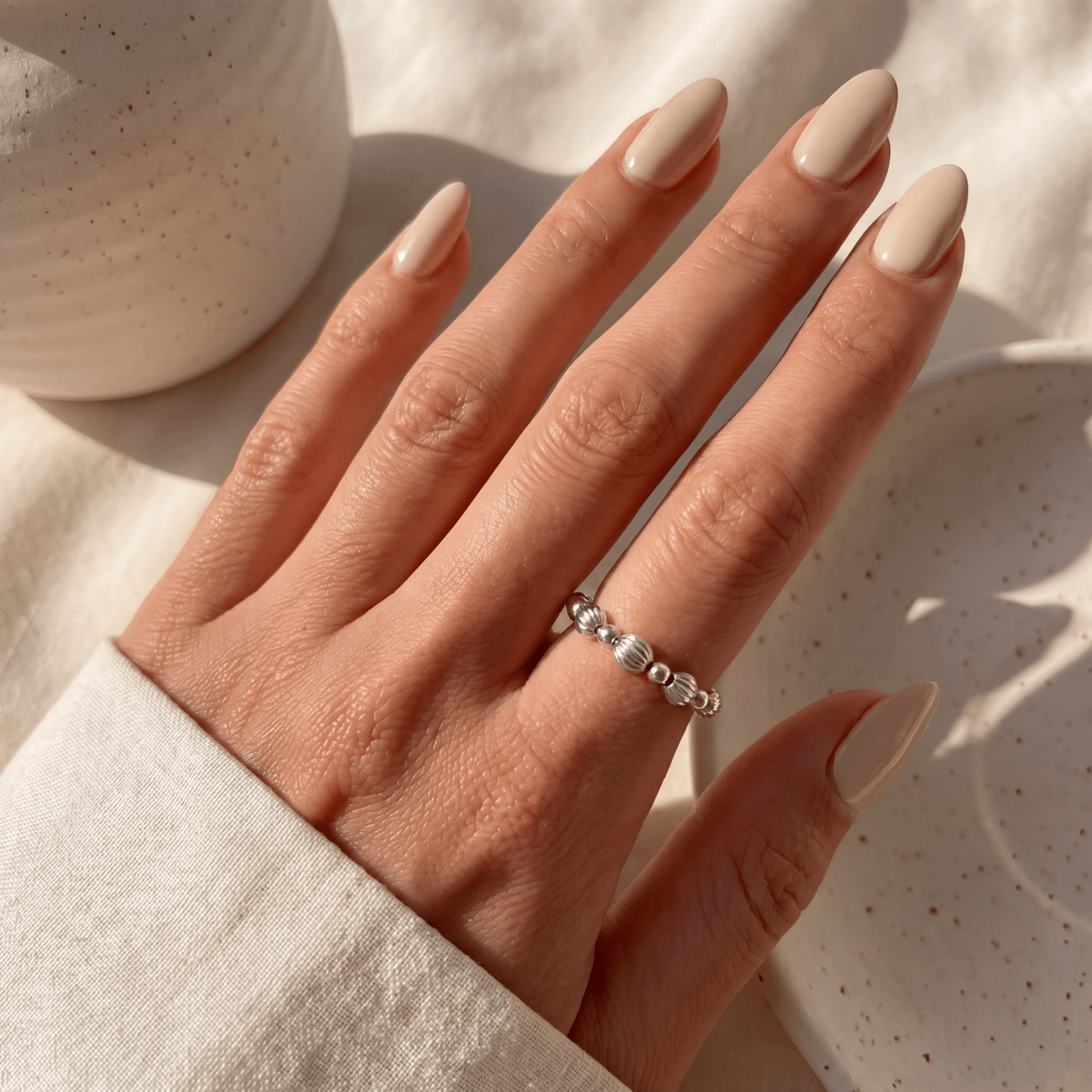 Signature Taylor Beaded Stretchy Ring - Bara Boheme