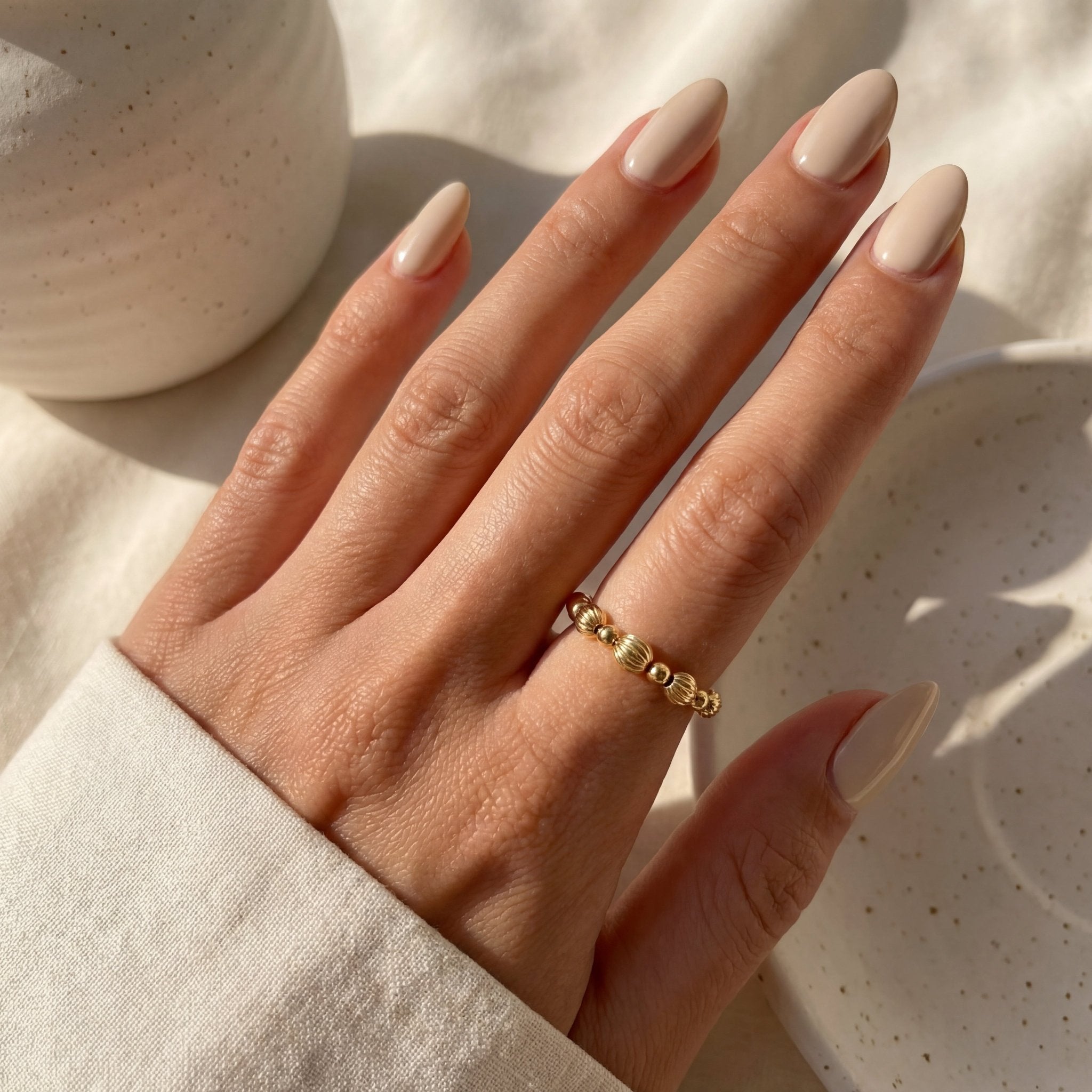 Signature Taylor Beaded Stretchy Ring - Bara Boheme