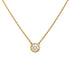 Single Solitaire | Gold Plated Necklace - Bara Boheme