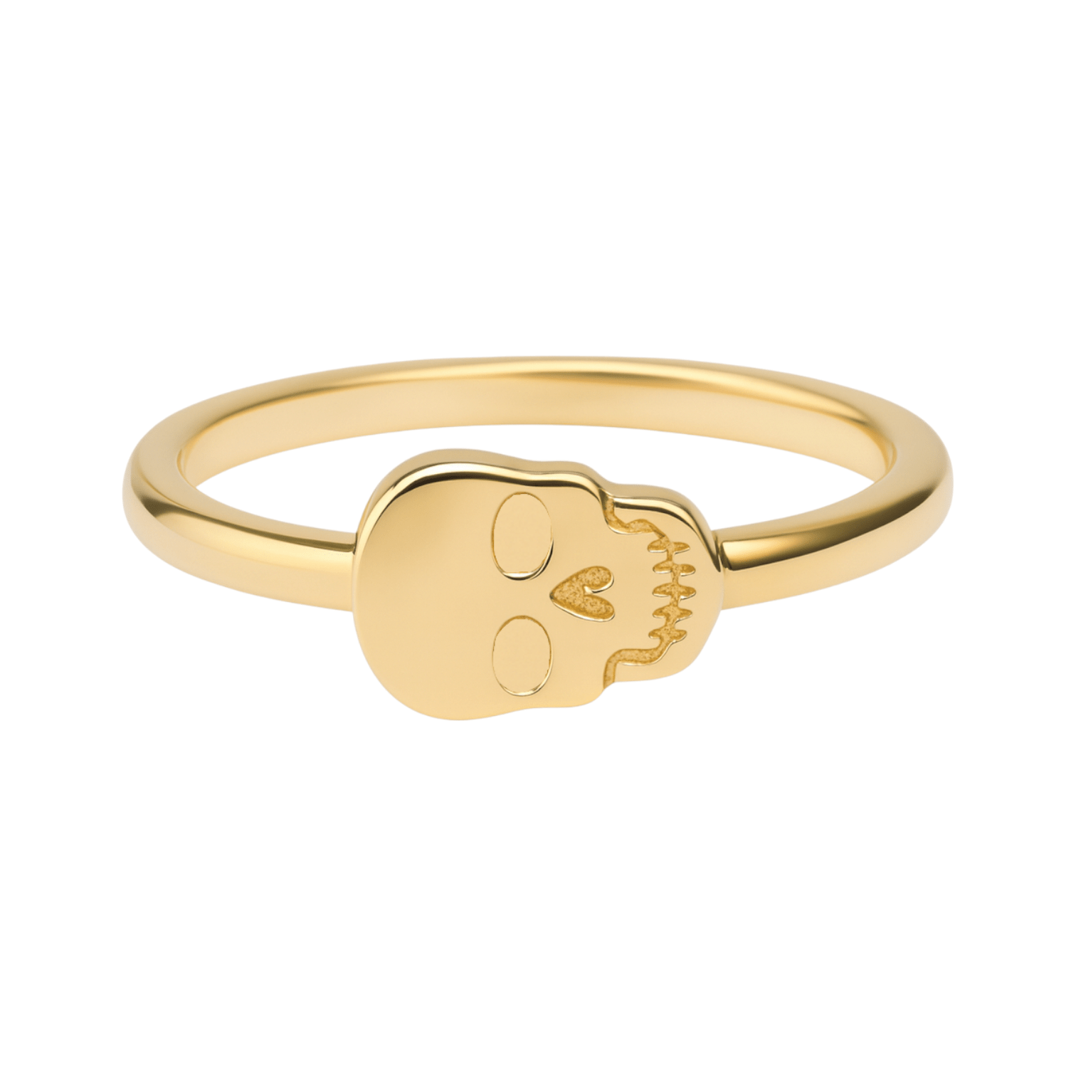Skull | Gold Plated Ring - Bara Boheme