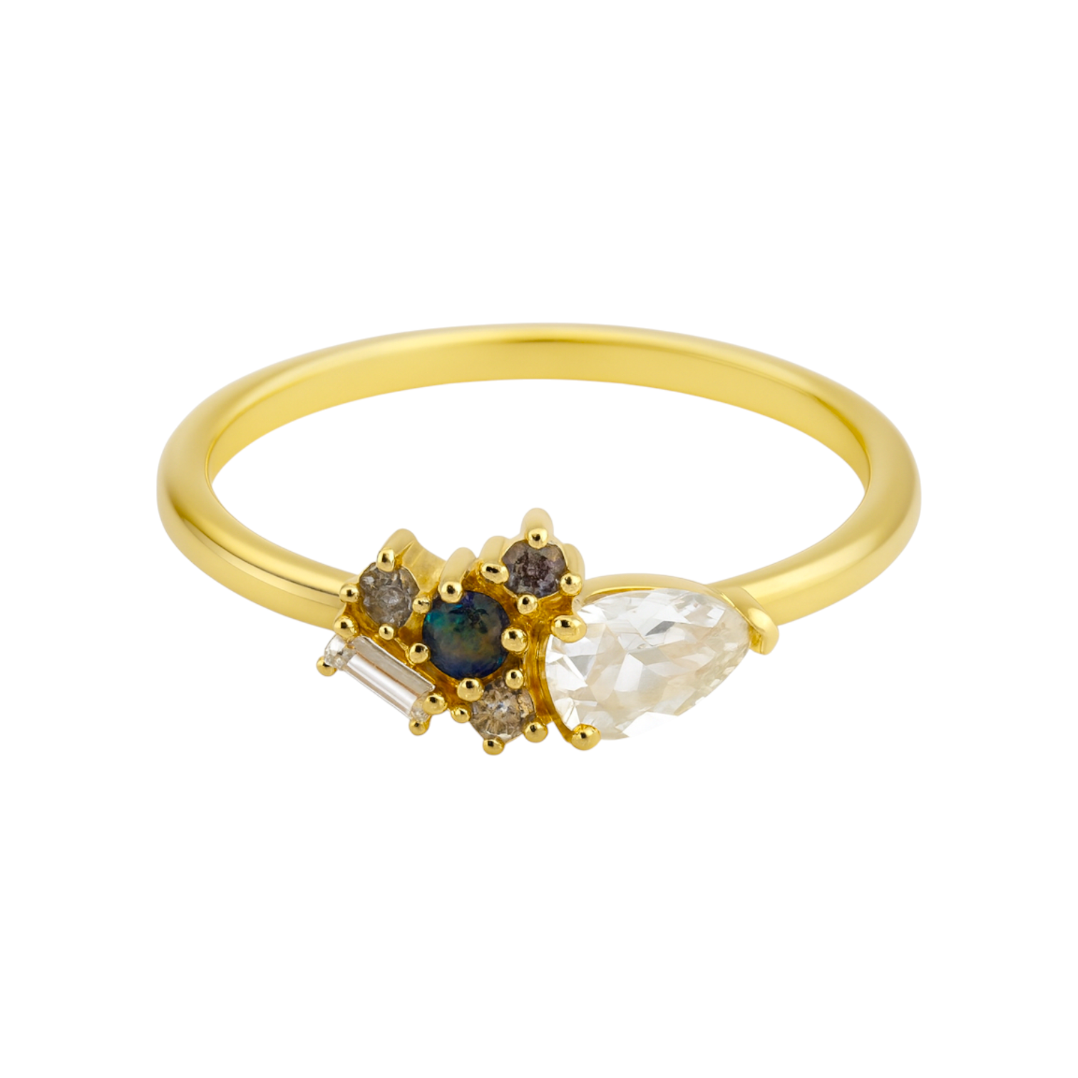 Sky | Gold Plated Sapphire Ring