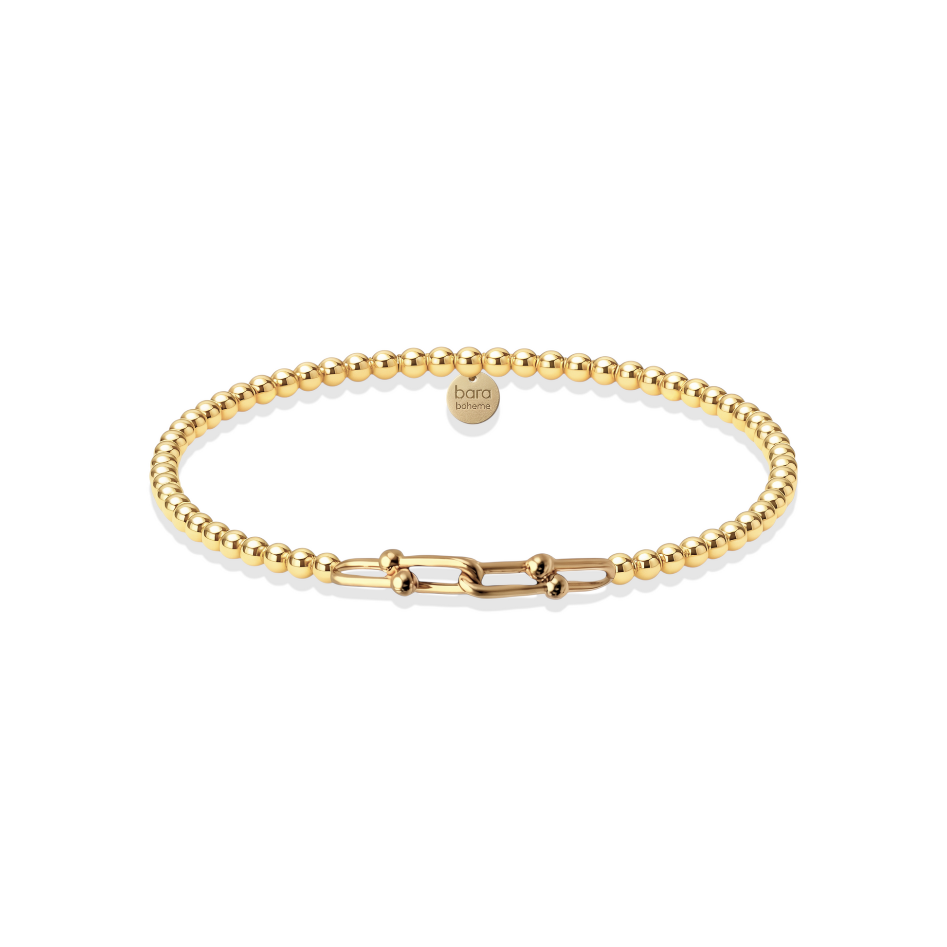 4x Hardware Small | Gold Filled Beaded Bracelet