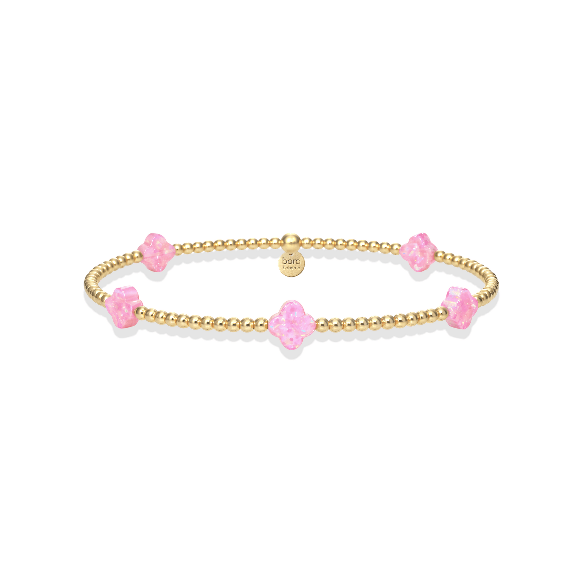 Small Clover Opal Beaded Bracelet — By the Yard (2mm) - Bara Boheme