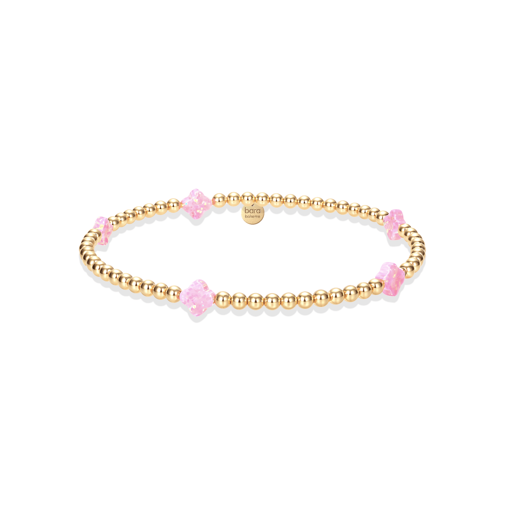 Small Clover Opal Beaded Bracelet — By the Yard - Bara Boheme