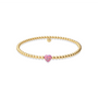 Small Heart Opal Beaded Bracelet - Bara Boheme