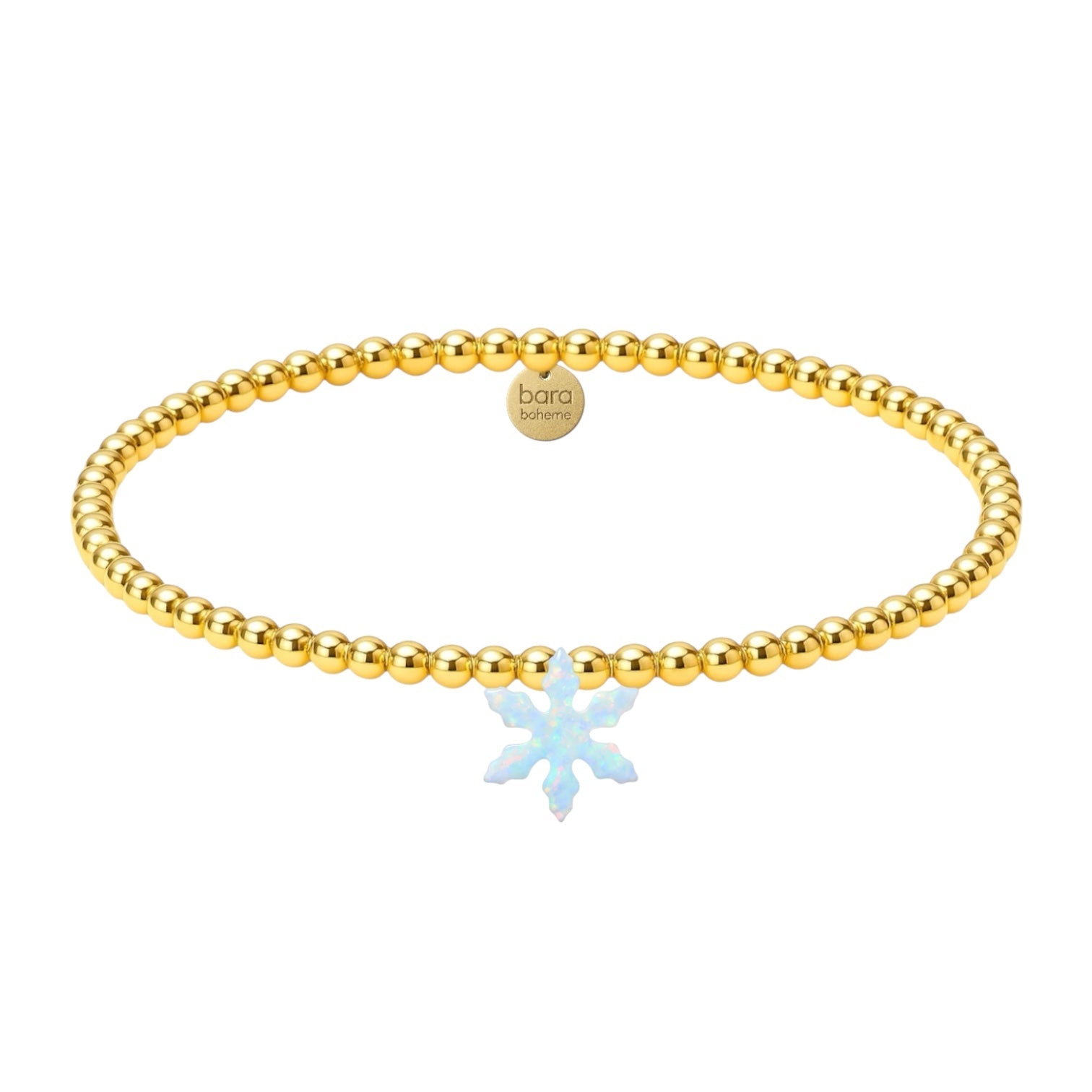 Snowflake Opal Beaded Bracelet - Bara Boheme