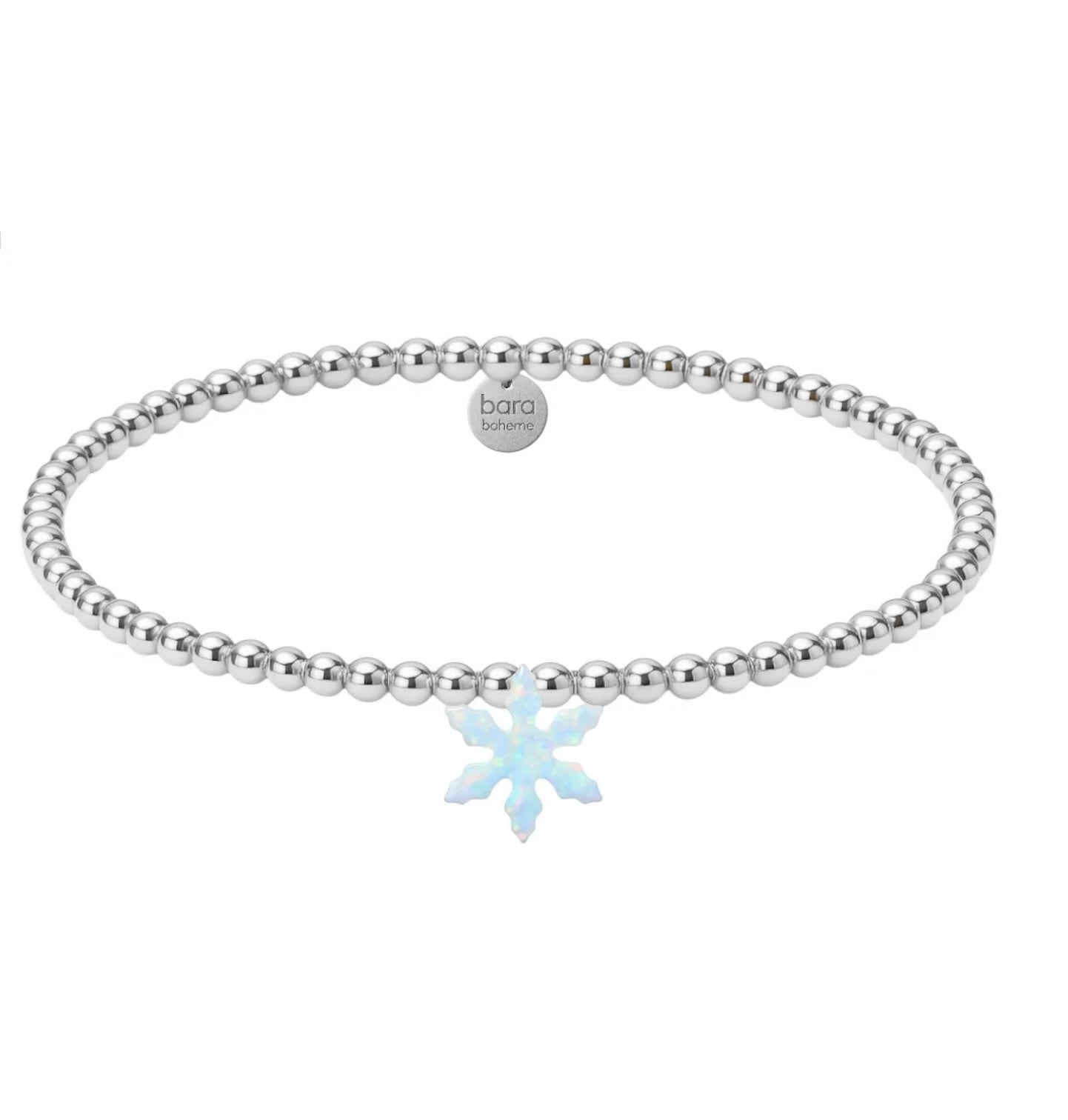 Snowflake Opal Beaded Bracelet - Bara Boheme