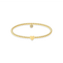 Solid Heart Beaded Charm Bracelet - Bara Boheme