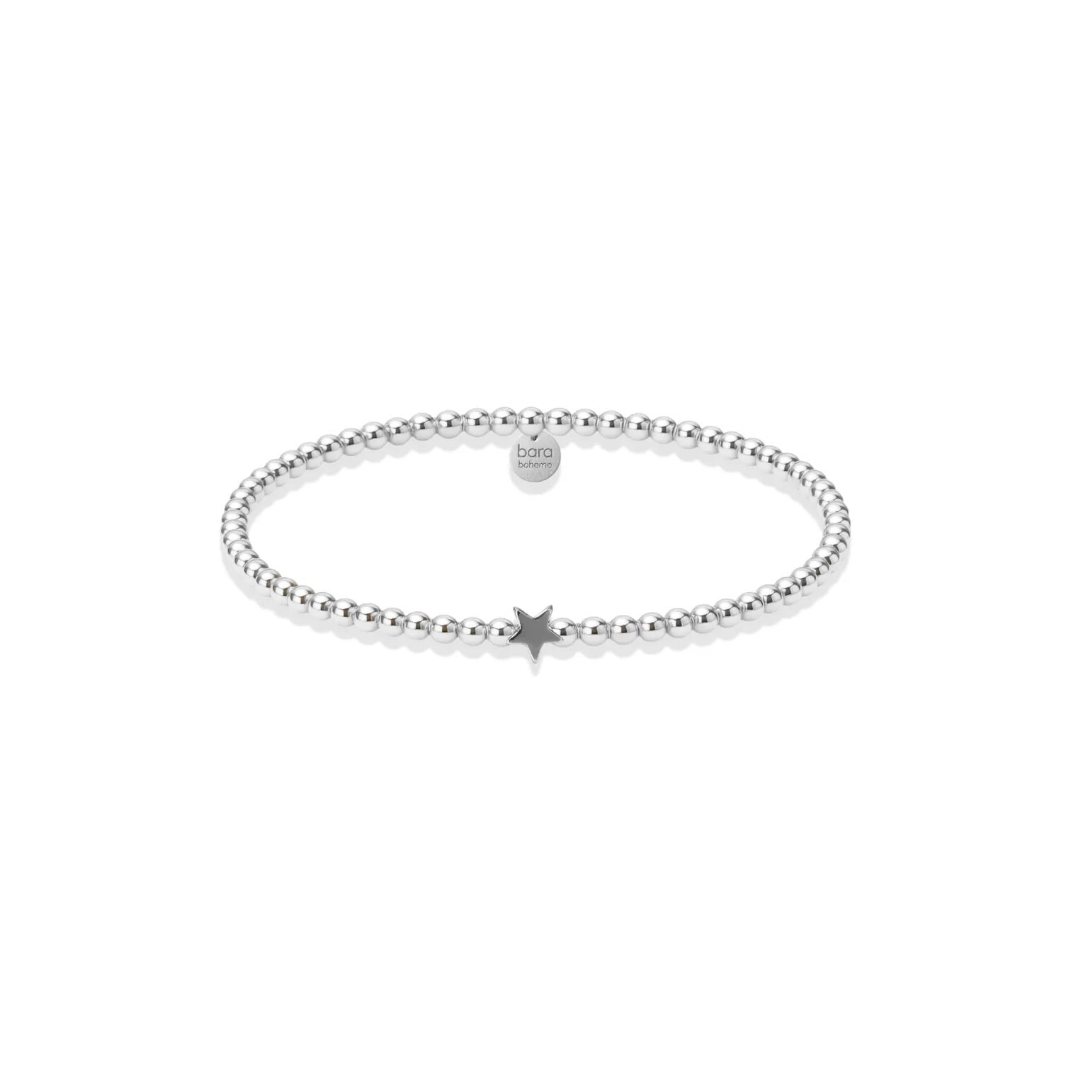 Solid Star Beaded Charm Bracelet - Bara Boheme