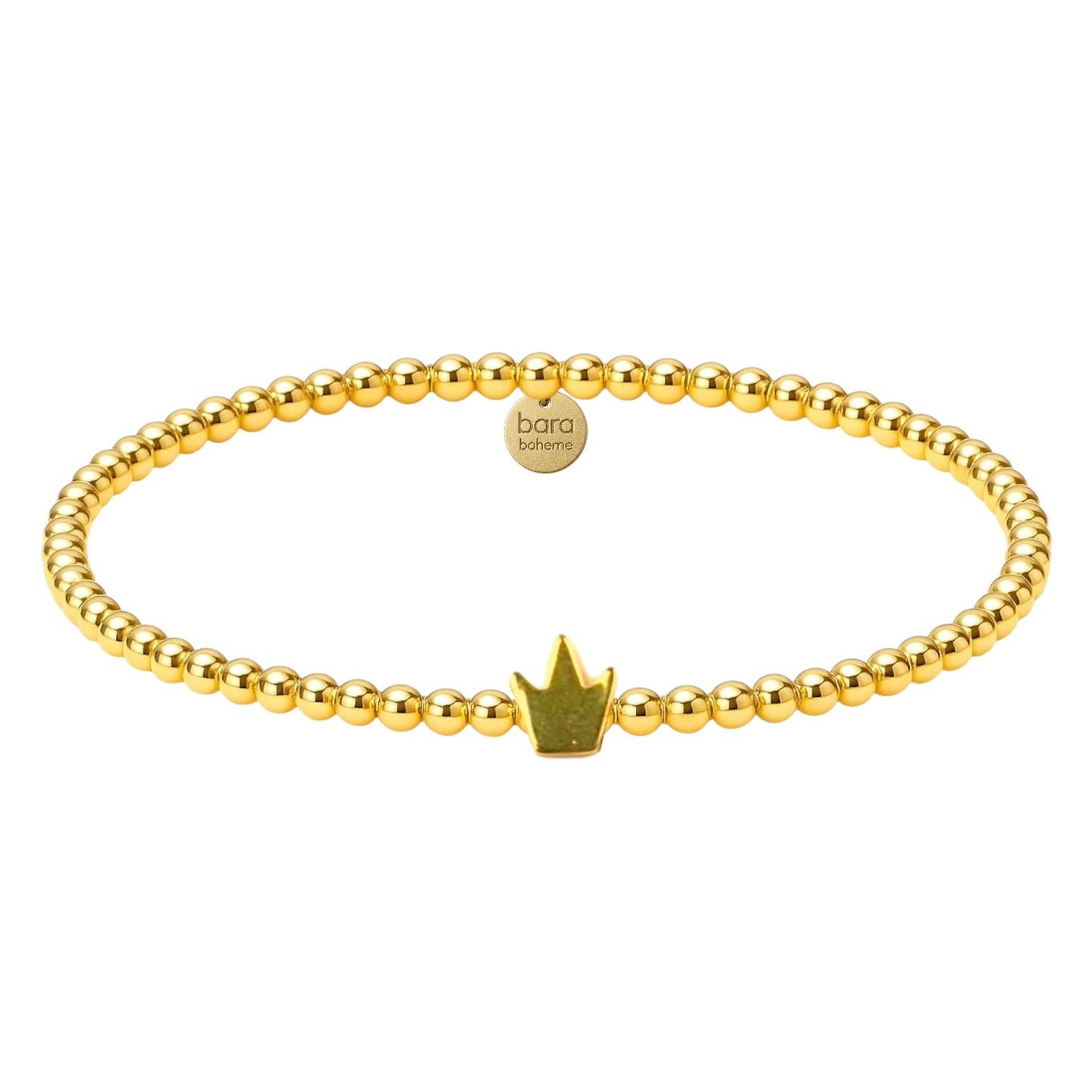 solid crown beaded bracelet