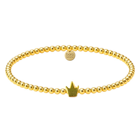 solid crown beaded bracelet