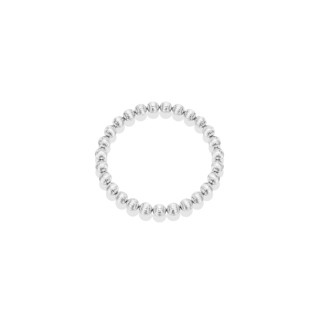 Sophie 3mm Beaded Stretchy Ring - Bara Boheme