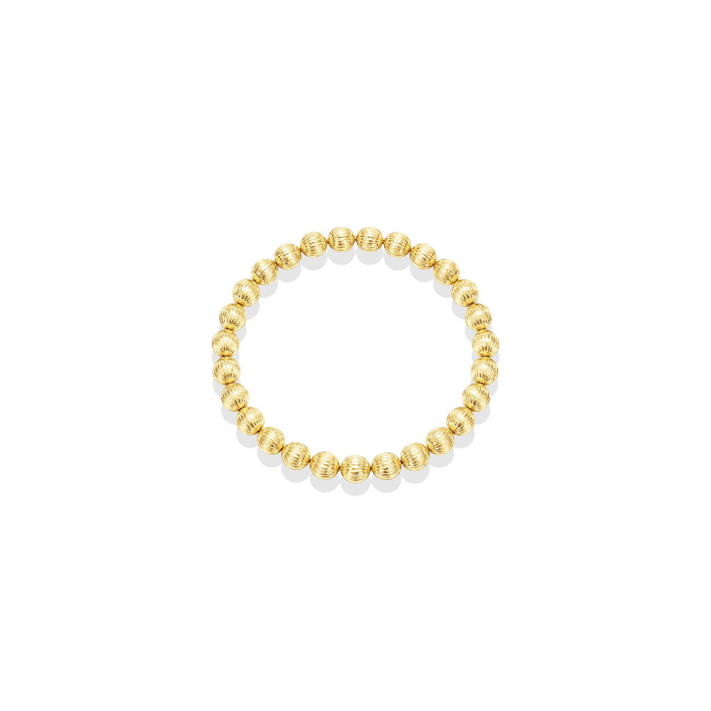 Sophie 3mm Beaded Stretchy Ring - Bara Boheme