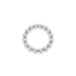 Sophie 4mm Beaded Stretchy Ring - Bara Boheme