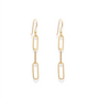 Sophie Paperclip Earrings | 3 Link - Bara Boheme